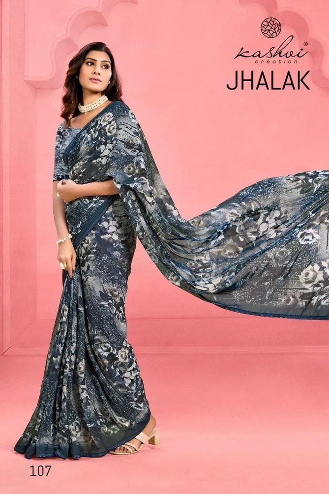 Jhalak By Kashvi Weightless Printed Wholesale Sarees Wholesale In India